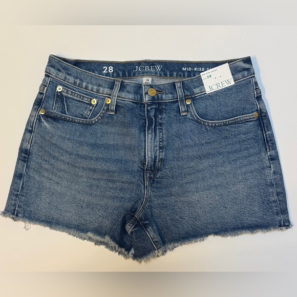 J.Crew Mid-Rise Denim Shorts Lakeshore wash - Picture 4 of 9